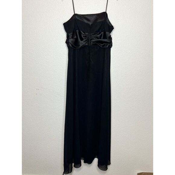 LONG TALL SALLY SLEEVELESS BLACK LONG STRAIGHT EVENING DRESS SIZE: XL - Picture 5 of 9